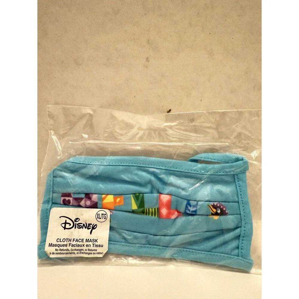 Disney Parks Store Cloth Face Mask HELLO Characters Adult Extra Large New